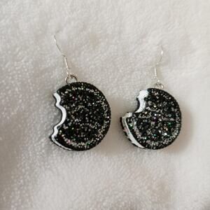 Chocolate sugar cookie earrings